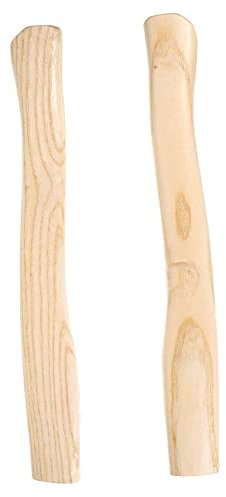 CAXUSD 2stücke Ersatz-holzgriff Für Axt Ergonomischer Ultraharter Holzstiel Aus Robustem Zelkovaholz Glatte Oberfläche Ohne Grat Komfortabel Langlebig Und Einfach Zu Montieren Für Handwer