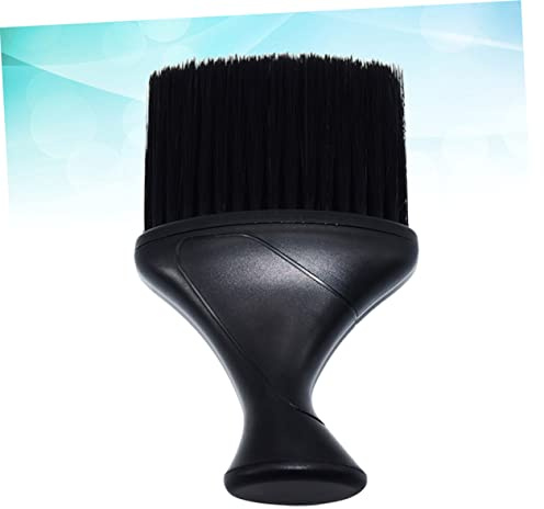WOONEKY Nackenstaubbürste Für Haarschneideset Reinigungsbürste Aus Kunststoff Und Haar Friseurbürste Für Salon Und Heimgebrauch Ergonomischer Griff Für Bessere Griffigkeit