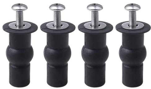 CPJJ 4 Pezzi Fissaggi WC Sedile, Accessori per Sedile WC. Fissaggio Vite per Sedile WC.Set di Fissaggio Viti per Sedile WC, Fissaggio Dado di Gomma per Fissare Tavoletta WC,Fissaggio Tavoletta WC