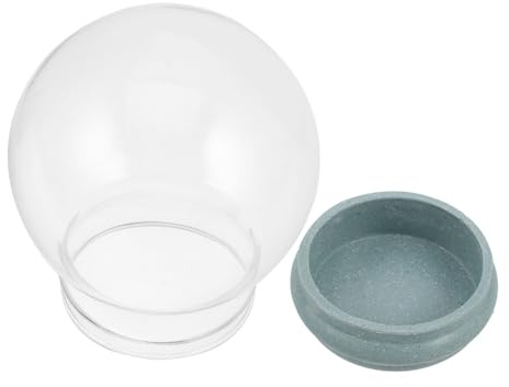 RORPOIR Selbstgemacht Schneemann Kugel Bastelset aus Klarem Glas und Gummi Einfache Anwendung für Kinder und Erwachsene als Festliche Wohnaccessoire und Weihnachtsdekoration