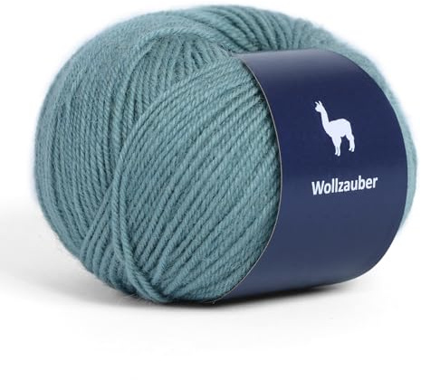 Alpaka Wolle - 50 g Hochwertige Wolle zum Stricken & Häckeln-Weich & Langlebig Ideal für Socken, Schals, Pullovers & mehr- Angenehm auf der Haut Perfect für Kreative Handarbeiten. (Grean beans 38)