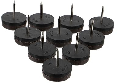 EXHUMKY 40Stücke Möbelbeine Bodenschoner Nylon-Pads rutschfeste Möbelgleiter mit Nägeln für Tische und Stühle Schutz für Holzboden Geräuschdämmend und Langlebig