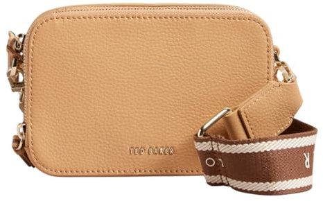 Ted Baker Leather cross body bag shoulder bag Stunna Mini Webbing Crossbody Bag Camel light brown