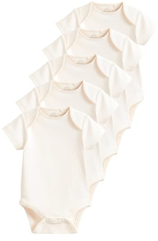 NEXT Nyfödda unisex 5-pack kortärmade babybodys