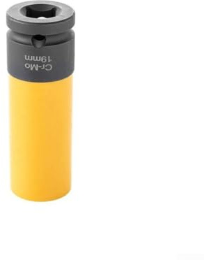 87 mm hexagon för slagflänssmutteruttag med skyddande ärmar, kromstål, designad för att skydda hjul under borttagning av flänsmuttrar (21 mm blomtyp)
