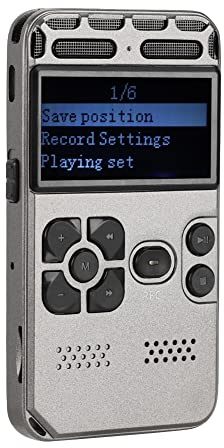Yinhing 3,7 V 8G Digitaler Diktiergerät, MP3-Player mit Super-Rauschunterdrückung, Passwortschutz und Stereo-Surround für die Podcast-Aufzeichnung von Vorlesungsinterviews