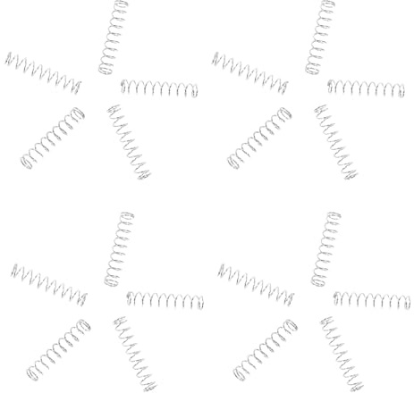 DEARMAMY 20pezzi Molle Compressa in Acciaio Inox per Ricariche Penna Sfera Sostituzione Molle Penne Meccaniche Piccole di Compressione per Scuola e Ufficio Parti di Riparazione per Penne