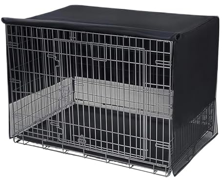 Hundekäfig-Abdeckung, Oxford-Stoff, schützender Sonnenschutz für Hundekäfige, Zubehör, für Welpen, Kätzchen, Zuhause, Wohnzimmer, Wohnung, Innen- und Außenbereich