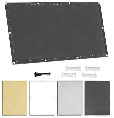 Tenda a Vela Ombreggiante Impermeabile 4x8m Tenda da Sole per Esterno Vele Ombreggianti Impermeabile Telo Parasole con Fune Occhiellato Protezione UV Tende Vela per Giardino Terrazza