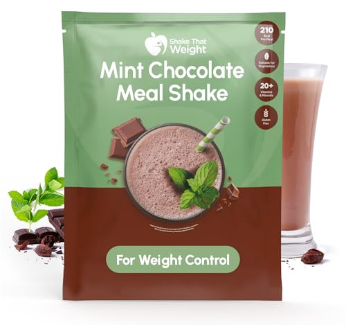 Shake That Weight 10x Diet Shake - Mahlzeitenersatzplan zur Gewichtsreduktion - Sehr kalorienarme Diät - VLCD - Proteinreich, Zuckerarm (Schokolade Minze)
