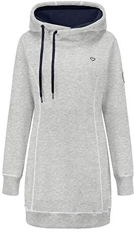 ELFIN Sudadera Mujer con Capucha Casual Invierno Vestidos Sudaderas con Mangas Largas