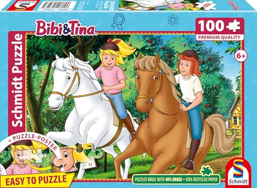 Schmidt 56543 Bibi & Tina Sommerausritt Kinderpuzzle, 100 Teile