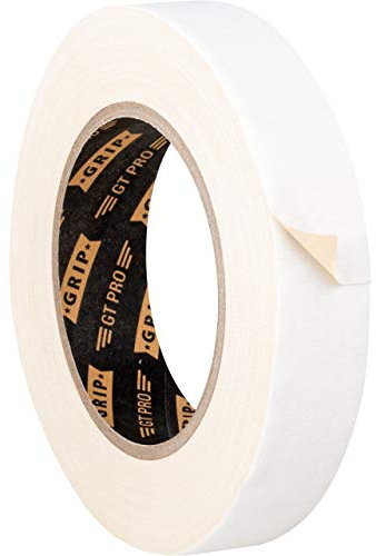 GRIP Eventbasics Gewebeband weiß, GT PRO, 25 mm x 25 m, Gaffa Tape ablösbar, matt und beschriftbar