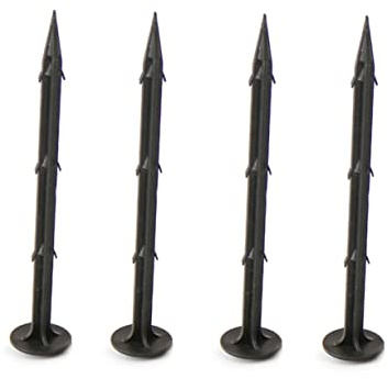 BESPORTBLE Robuste Zeltheringe Aus Kunststoff 11cm Mit Sechs Dornen 100 Stück Leichte Erdnägel Für Camping Wandern Gartenvlies Sonnensegel Befestigung