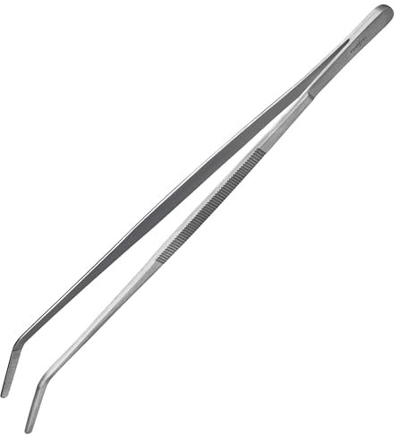 Shehadeh – matlagningspincett – kökspincett – livsmedelspincett – grilltänger – universalpincett – böjd (30 cm)
