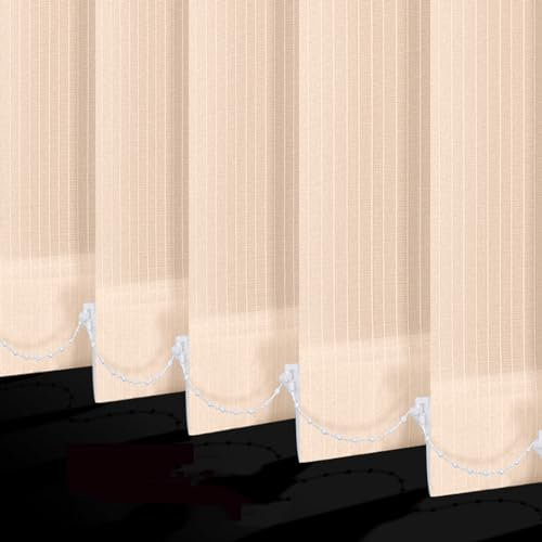 FENGSHOUU Lamellenvorhang Vertikaljalousie Verdunkelungsjalousie,Blickdicht lichtdurchlässig Schiebevorhang,Sonnenschutz Blendschutz,für Zuhause Büro,Mit Zubehör,Anpassbar,Breite×Höhe (60cm x 100cm)