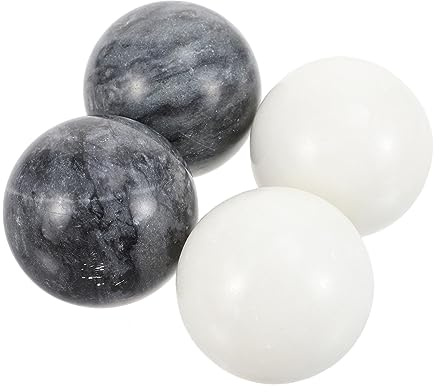 MAGICLULU 2 Stück Marmor Massagebälle für Hand Runde Gesundheits Gymnastikbälle zur Handübung Stressabbau und Muskelentspannung