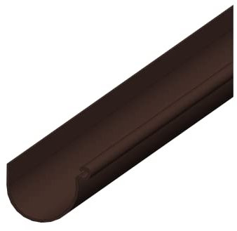 4Home&Garden | Dachrinne Regenrinne 200cm | Kunststoff PVC Farbe Braun | Dachrinnensystem 60 mm Typ250 Fallrohr DN 60