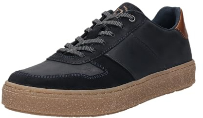 bugatti Zapatos de Negocios para Hombre, con Cordones, Azul Oscuro 4100, 45 EU