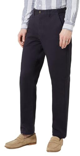 Maine Premium Chino Trousers, 32R, Navy