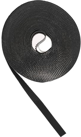 Fenster Fliegengitter Klettband selbstklebend, 5000 mm Länge x 9,5 mm Breite, Schwarz, Universal Insektenschutz Moskitonetz