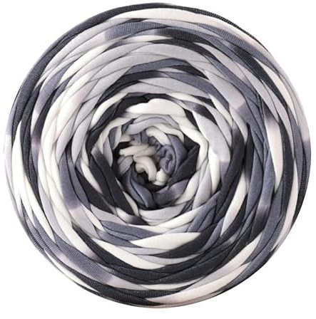 T-Shirt Garn Gewicht 300g, T-Shirt Bändchengarn Länge 90m Zum Häkeln, Häkelgarn Dickes Garn Für Häkeltaschen/Körbe/Teppiche, Heimdekoration, DIY-Kunsthandwerk (12)