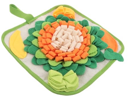 BUGUUYO Schnüffelmatte Für Kleintiere Futtersuchspielzeug Für Hamster Und Welpen Aktivitätsmatte Mit Langsamer Fütterung Waschbar Für Haustiertraining