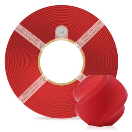 Bamboo Lab Filament PLA mat de 1,75 mm, impression haute vitesse avec RFID, 1 kg +/- 0,03 mm, filament écologique pour imprimante 3D Bambu Lab P1P/P1S/X1C/X1/A1/A1 Mini (sans bobine) (rouge écarlate