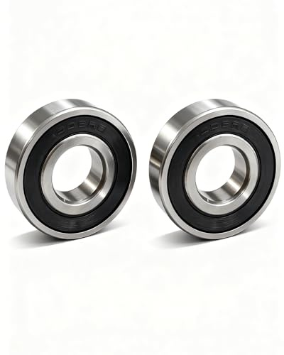 6203-2RS Kugellager Double Shielded Miniatur Rillenkugellager 2er-Pack, Chromstahl, doppelseitig gummiabgedichtet (17 mm x 40 mm x 12 mm)