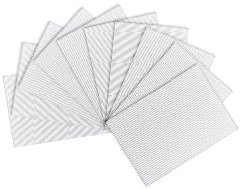 sourcing map 10 hojas de papel de cartón corrugado, color blanco, 29,7 x 21 cm, para proyectos de manualidades y bricolaje