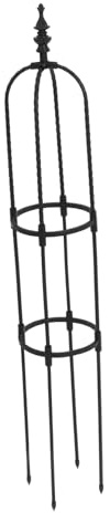 SEWOART Enrejado Trepador Metálico para Jardín Soporte para Plantas Trepadoras Enrejado Alto para Flores Verduras y Tomates para Rosales y Jardines Interiores
