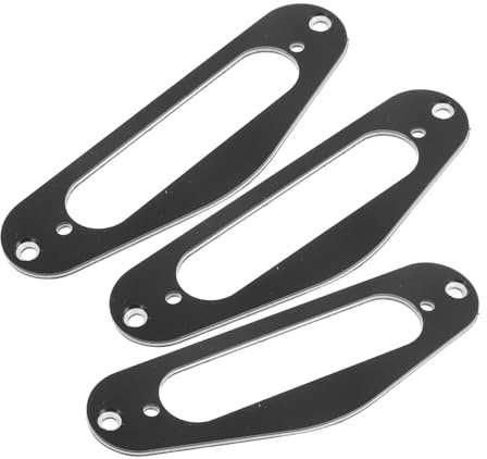 Tl Style Gitarren Tonabnehmerrahmen Gb405 3 Stück Schwarz | Celluloid Ausführung, Single Coil Pickup, Ersatzteil für Gitarristen und Luthiers