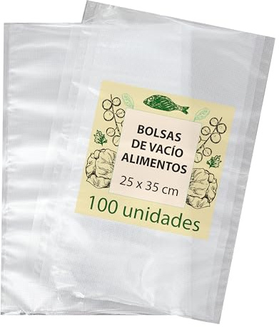 Zenic | Sac Sous Vide Alimentaire | 25x35 Cm | Lot De 100 Pièces Compatibles Avec Toute Machine Sous Vide Domestique | Résistants Réutilisables Adaptés Pour Cuisson Sous Vide