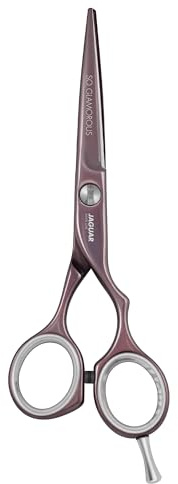 JAGUAR Haarschere SO GLAMOROUS Offset 5.5 | ergonomische Griffstellung | Solinger Spezialstahl SOLINOX | Friseurschere Offset-Design | antiallergene resistente HighTech-Beschichtung |Made in Germany