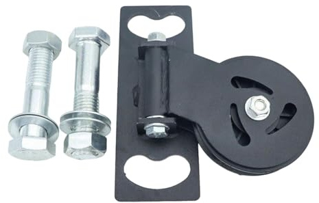 Kabelzugaufhängung für Kniebeugenständer, Power Rack-Aufsatz, Ersatzteil für 1.6 cm (0.63 Zoll) Löcher, leichtgängige Rolle für LAT-Systeme & DIY-Fitness