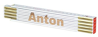 Zollstock Anton mit Namensgravur personalisiert Geschenk
