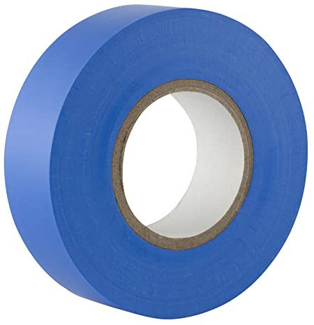 Gocableties Blue PVC Electrical Insulation Tape, 19mm x 20m, Strong Roll of Tape