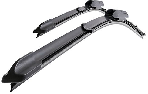 Mossa Vordere Scheibenwischer kompatibel mit Ford Fiesta VI (11.2001-09.2008) - flache Wischerblätter. Wischerblätter - Set für Frontscheibe (Fahrer- + Beifahrerseite) (560 mm / 410 mm)