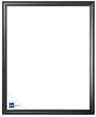 Bildershop-24 Leerrahmen (ohne Rückwand und Glas) Barockrahmen Kalypso 40 X 50 cm Schwarz (matt) Farbe und Größe wählbar