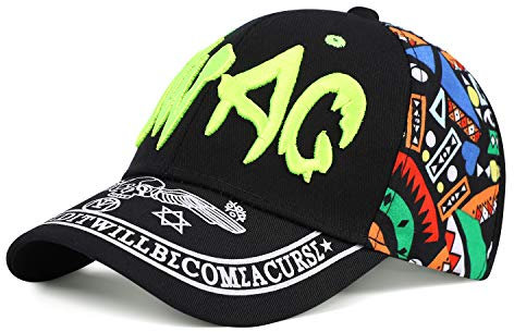 Baseballmütze Junge Mädchen Baseball Cap Baumwolle Atmungsaktiv Baseballkappe Verstellbar Schirmmütze Anti-UV Sonnenschutz Basecap Sporthut Gestickt Kinderhut Schirmkappe für Outdoor Sport Camping