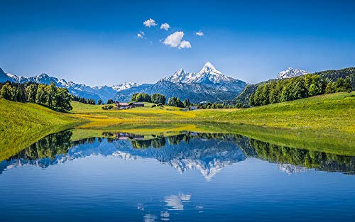 Pixblick - Hochwertige Fototapete - Watzmann im Berchtesgadener Land I Vlies-Fototapete (Kleistertapete) (400 x 250 cm)