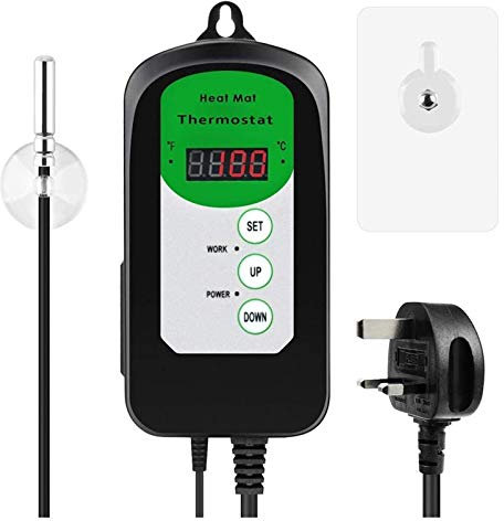 Calentamiento De Plántulas Con Control De Termostato, Regulador De Control De Humedad, Controlador De Temperatura De 120 V-220v, Herramienta De Temperatura Cálida De Planta Para Jardín De Invernadero