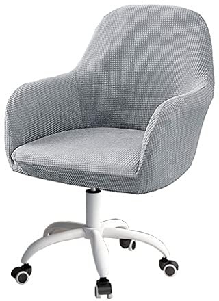 SWJ-swjssb Bureau/Ordinateur Housse De Chaises Dossier avec Accoudoirs, Extensible Recouvre De Fauteuil Salon Pivotante Couverture De Chaise De Salle à Manger Etanche, pour,Hôtel,Restaurant