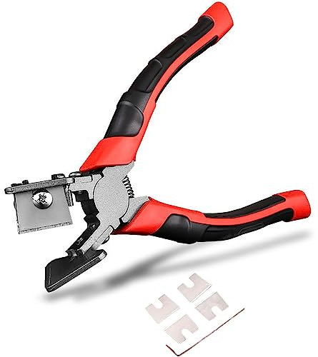 GIOBOY Angle Miter Shear Cutter, 90 Degree Right Angle Scissors Trim Shears V Notch Pliers Hand Tools For Cutting Trunking, Soft Wood, Plastic, PVC, Rubber Sealing Strip (Color : E)