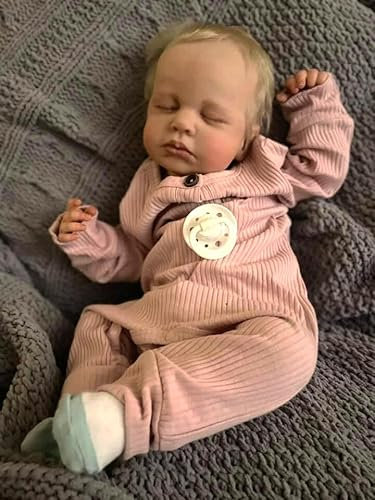 Zero pam Reborn Baby Mädchen 50 cm Lebensechte Puppen Mit Haaren Babypuppe Weichkörper Silikon Baby Puppe Wie Echtes Baby