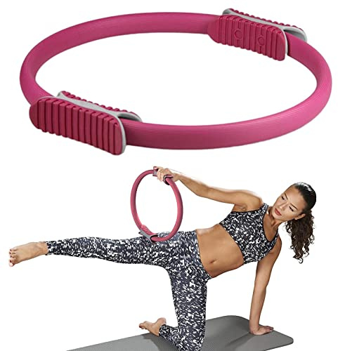 Übung Pilates-Ringe, Pilates Ring, Rutschfester Superleichter Yoga Und Physiotherapie, Widerstandsring Für Ganzkörpertraining, Oberschenkeltrainer, Fitnessgerät Für Heimtraining Und Studio-Workout