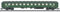 MiniTrix 18472-Schnellzugwagen Büm 234 der DB Modellbahn-Waggon, Divers, Spur N