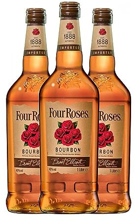 Bourbon Four Roses Lot de 3 bouteilles de missile 1 l