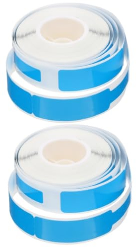 MAGICLULU 2rollen Thermopapier Kabeletiketten Blau wasserdichte Flexible Etiketten Für Kennzeichnung Von Netzwerk Und Kommunikationskabeln Für Zuhause Und Büro Einfach Anzuwenden Und