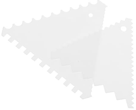 PRETYZOOM 8 Pièces en Dents de scie grattoir à Bol Scrapper Petits gâteaux glaçage à gâteau Plus Lisse grattoir en Plastique pour gâteau Ménage spatule Coupe-Nouilles truelle